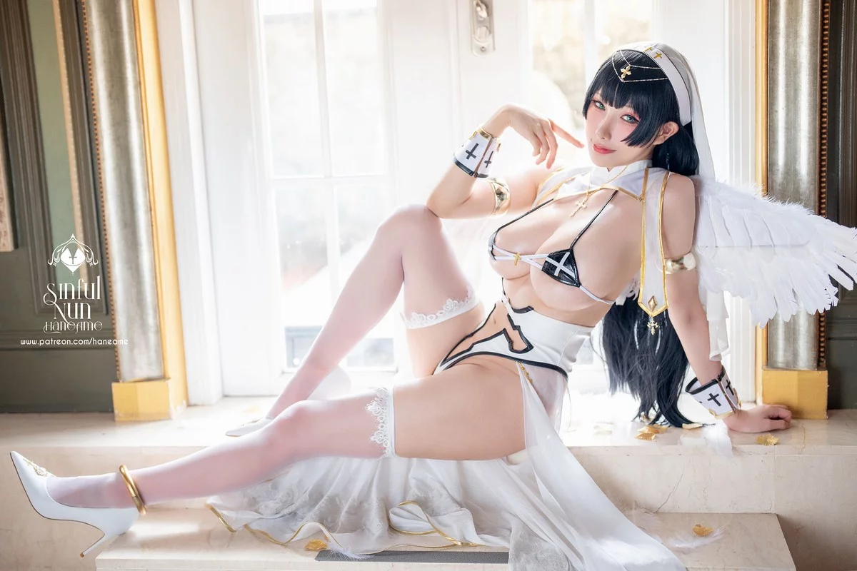 Coser美女雨波_HaneAme罪恶修女主题私房性感情趣修女服饰秀火辣身材诱惑写真149P