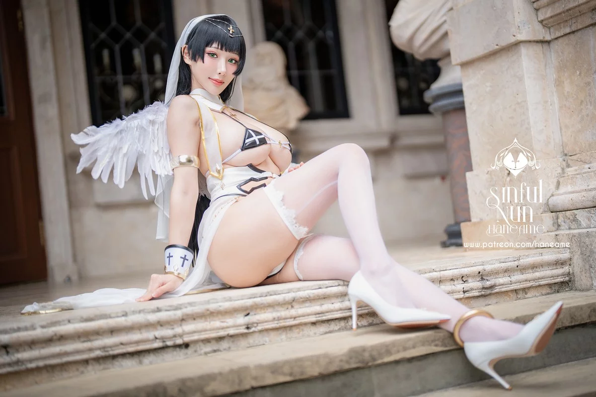 Coser美女雨波_HaneAme罪恶修女主题私房性感情趣修女服饰秀火辣身材诱惑写真149P
