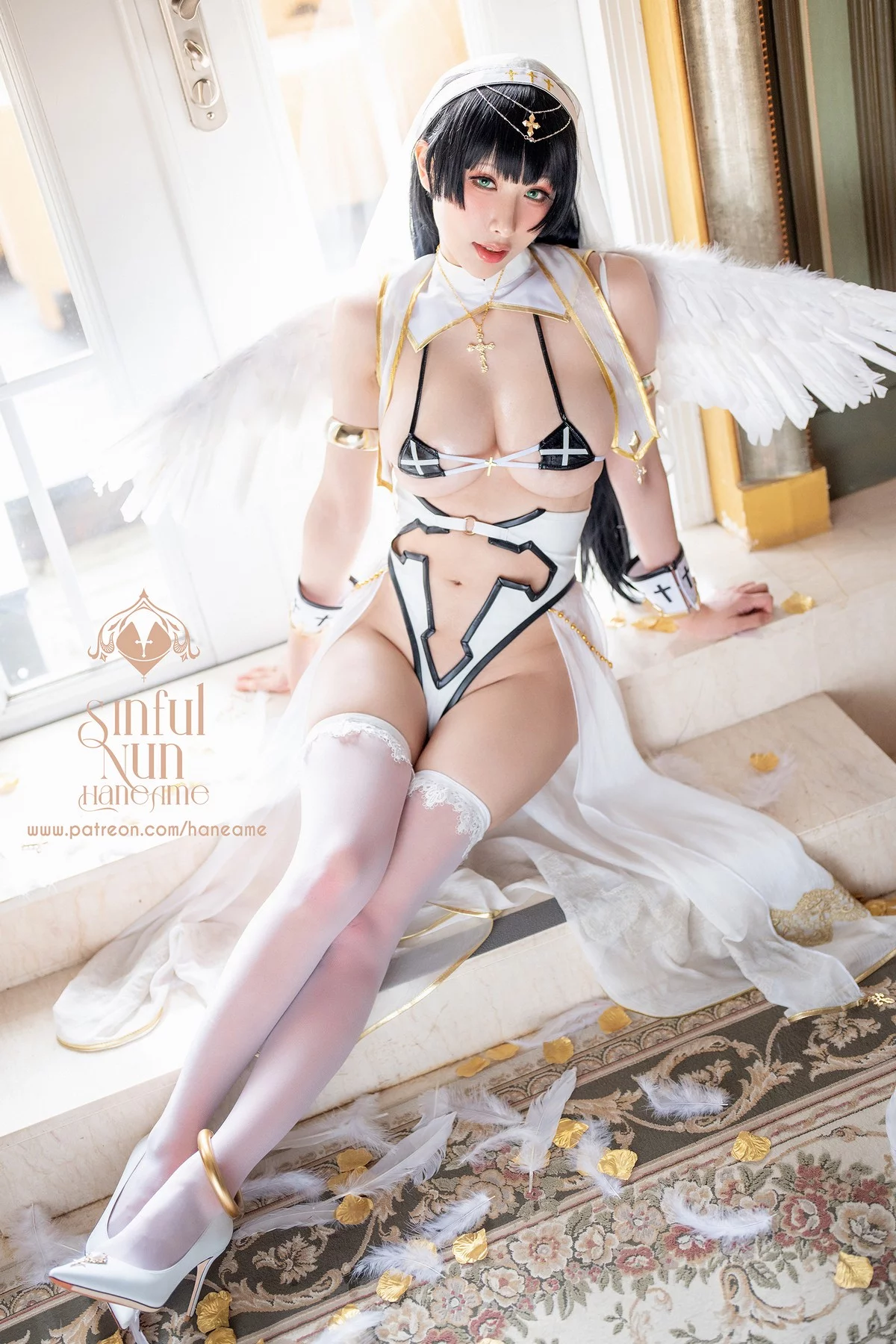 Coser美女雨波_HaneAme罪恶修女主题私房性感情趣修女服饰秀火辣身材诱惑写真149P