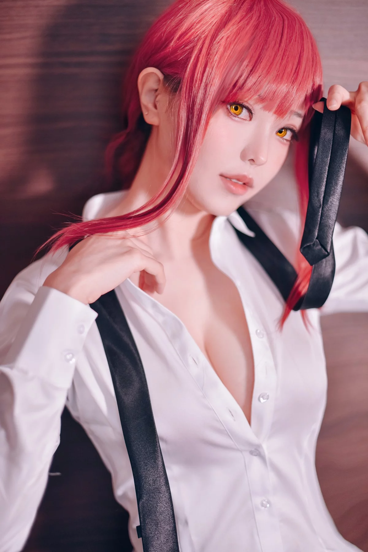 Coser妹子Ely_eee-Makima主题性感护士装配黑丝吊袜秀完美身材撩人诱惑写真61P
