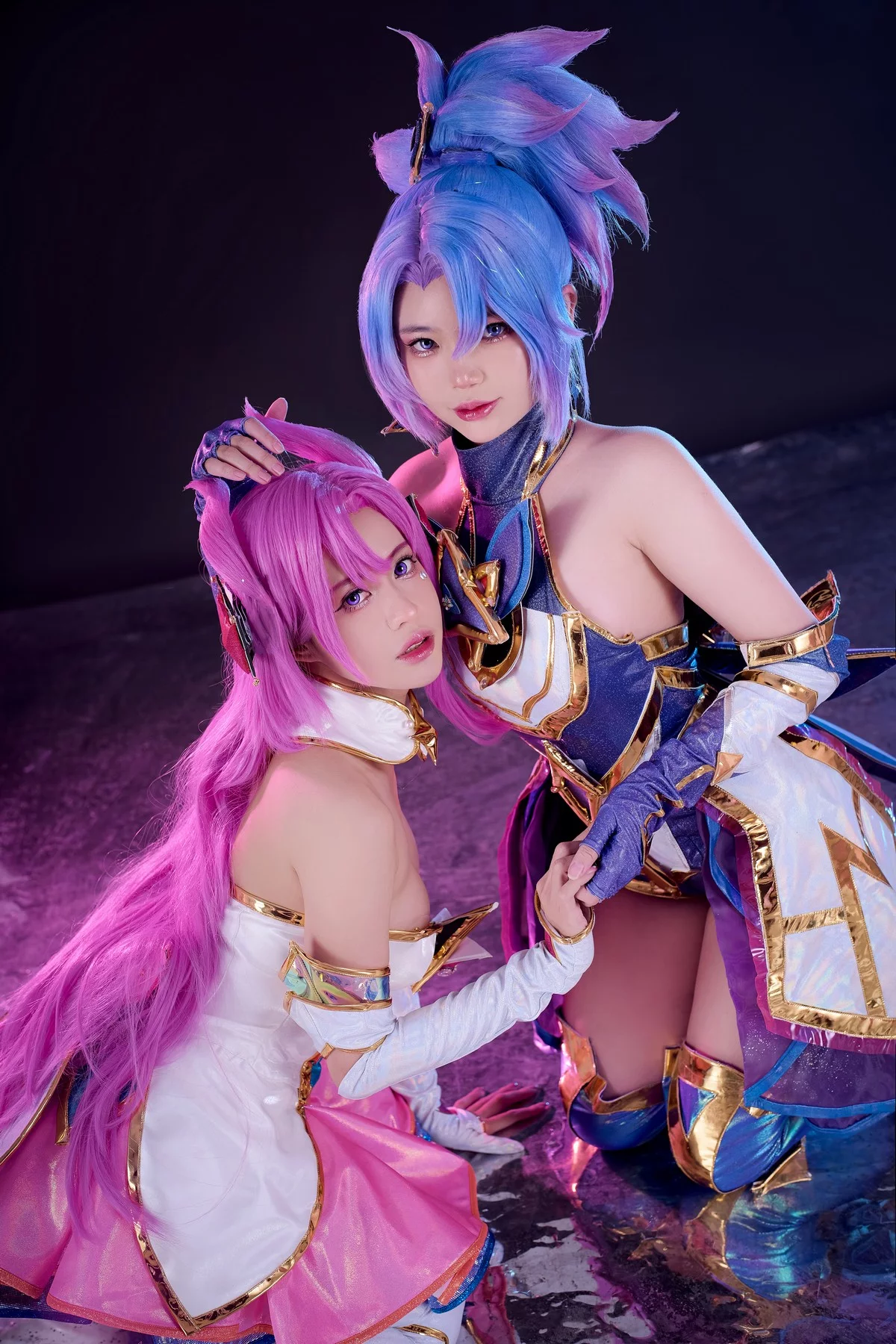 网络美女PingPing-Star Guardian Kai'Sa主题性感红色情趣内衣秀惹火身材诱惑写真72P