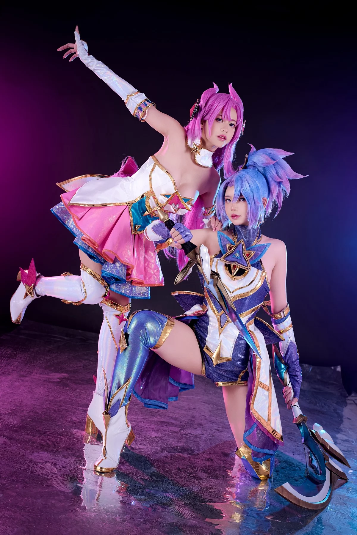 网络美女PingPing-Star Guardian Kai'Sa主题性感红色情趣内衣秀惹火身材诱惑写真72P
