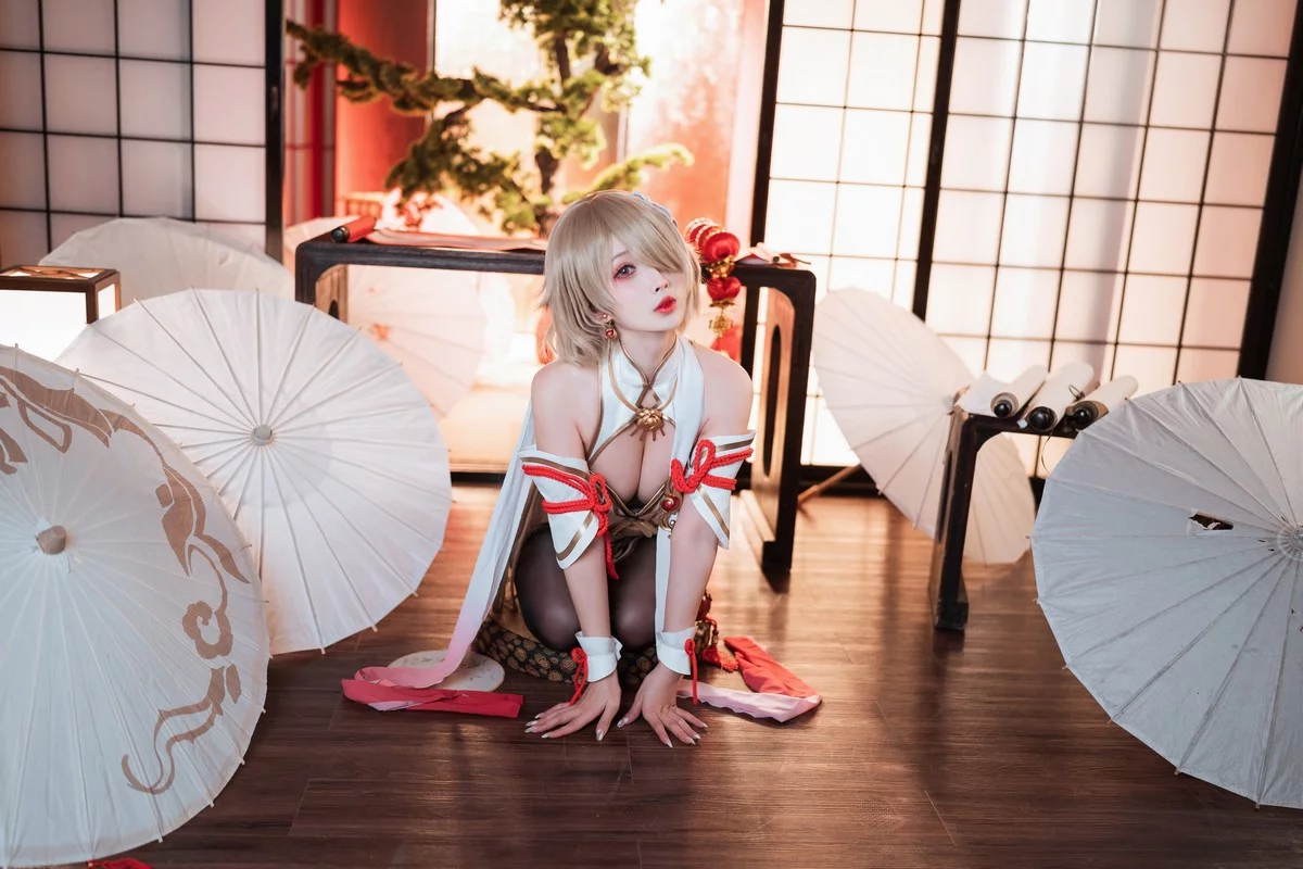 网络美女rioko凉凉子丽塔浣溪沙主题性感情趣旗袍配黑丝袜秀完美身材诱惑写真43P