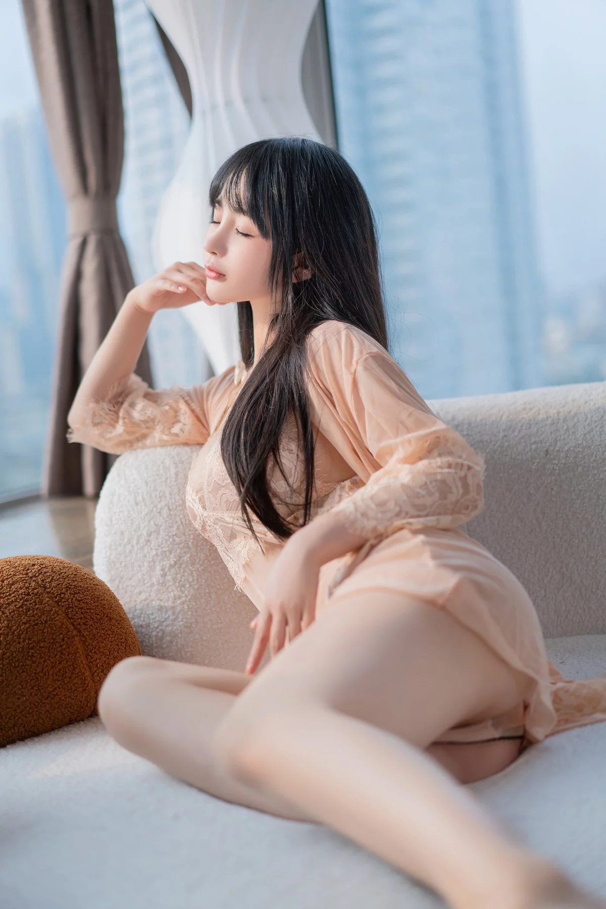 网络美女桜井宁宁人妻睡衣主题私房浴室性感肉色蕾丝睡衣秀惹火身材诱惑写真91P