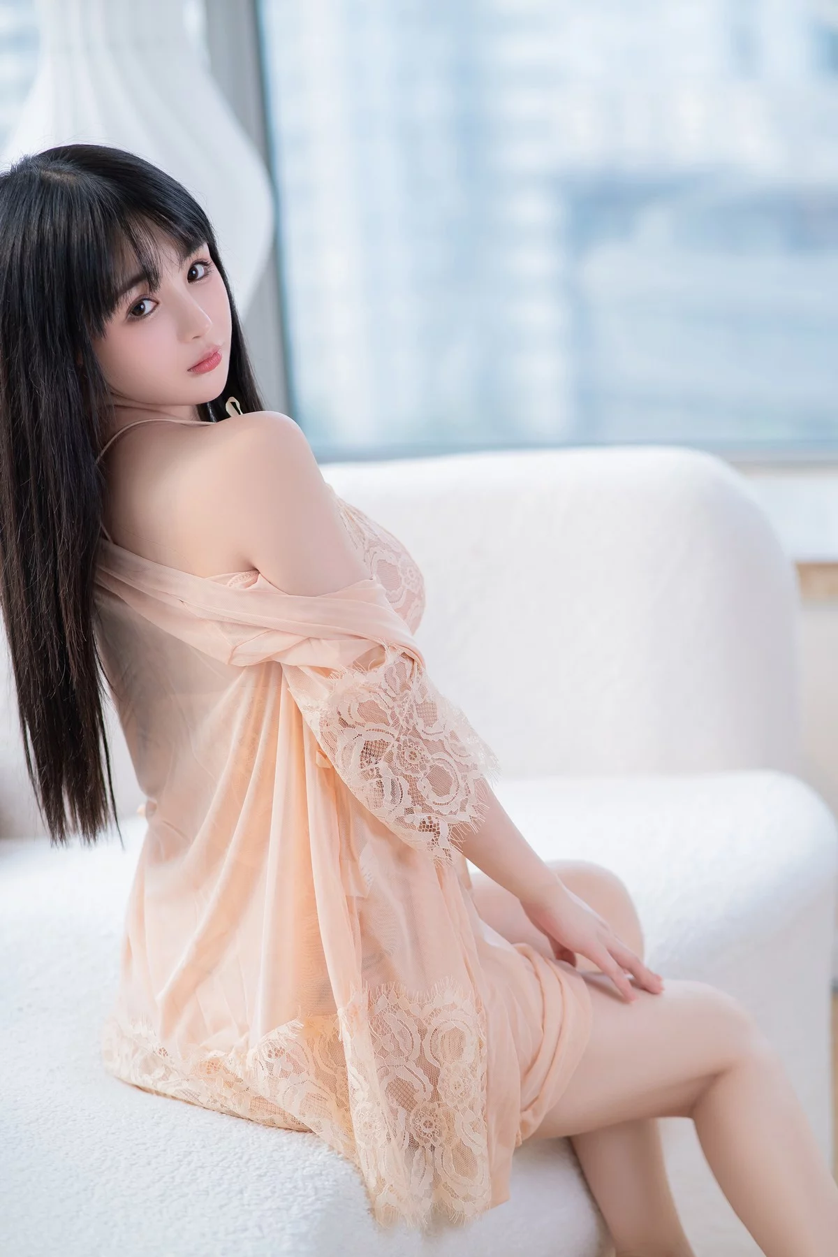 网络美女桜井宁宁人妻睡衣主题私房浴室性感肉色蕾丝睡衣秀惹火身材诱惑写真91P