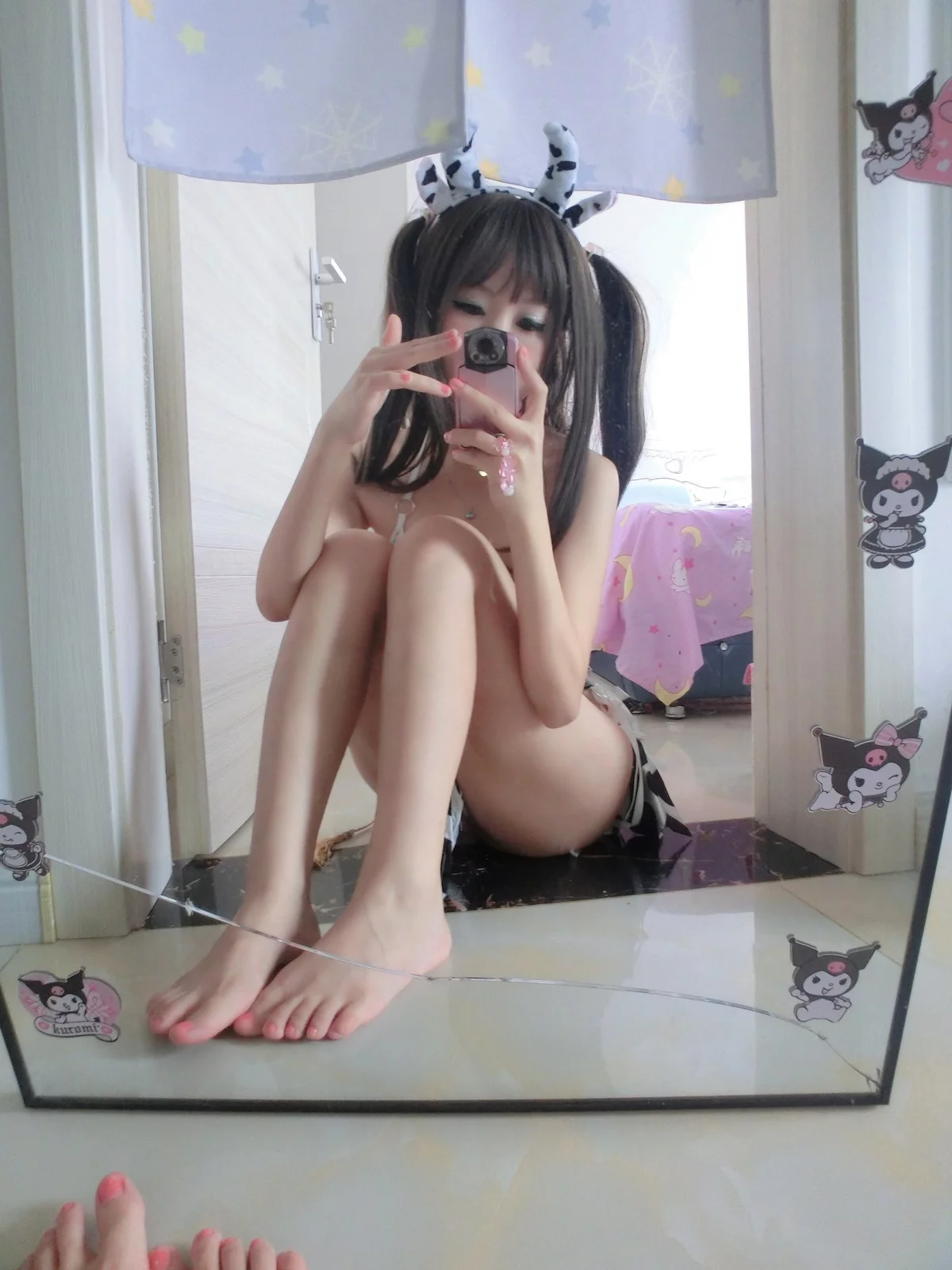 网络美女软妹摇摇乐乳牛姐姐主题私房性感三点式奶牛内衣秀完美身材诱惑写真143P
