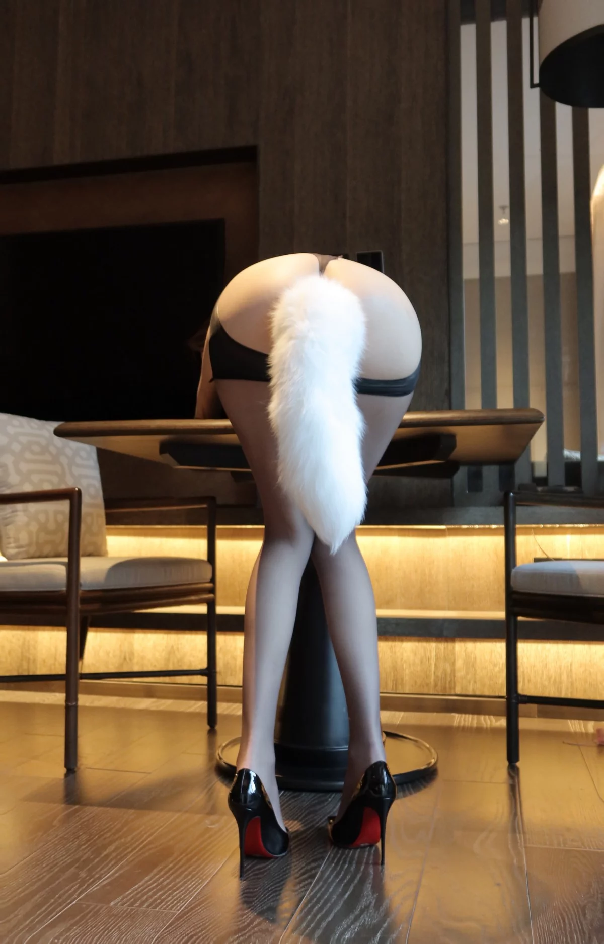 健身女神脸红Dearie高清美丝主题性感黑色轻透情趣内衣露豪乳遮点极致诱惑写真55P