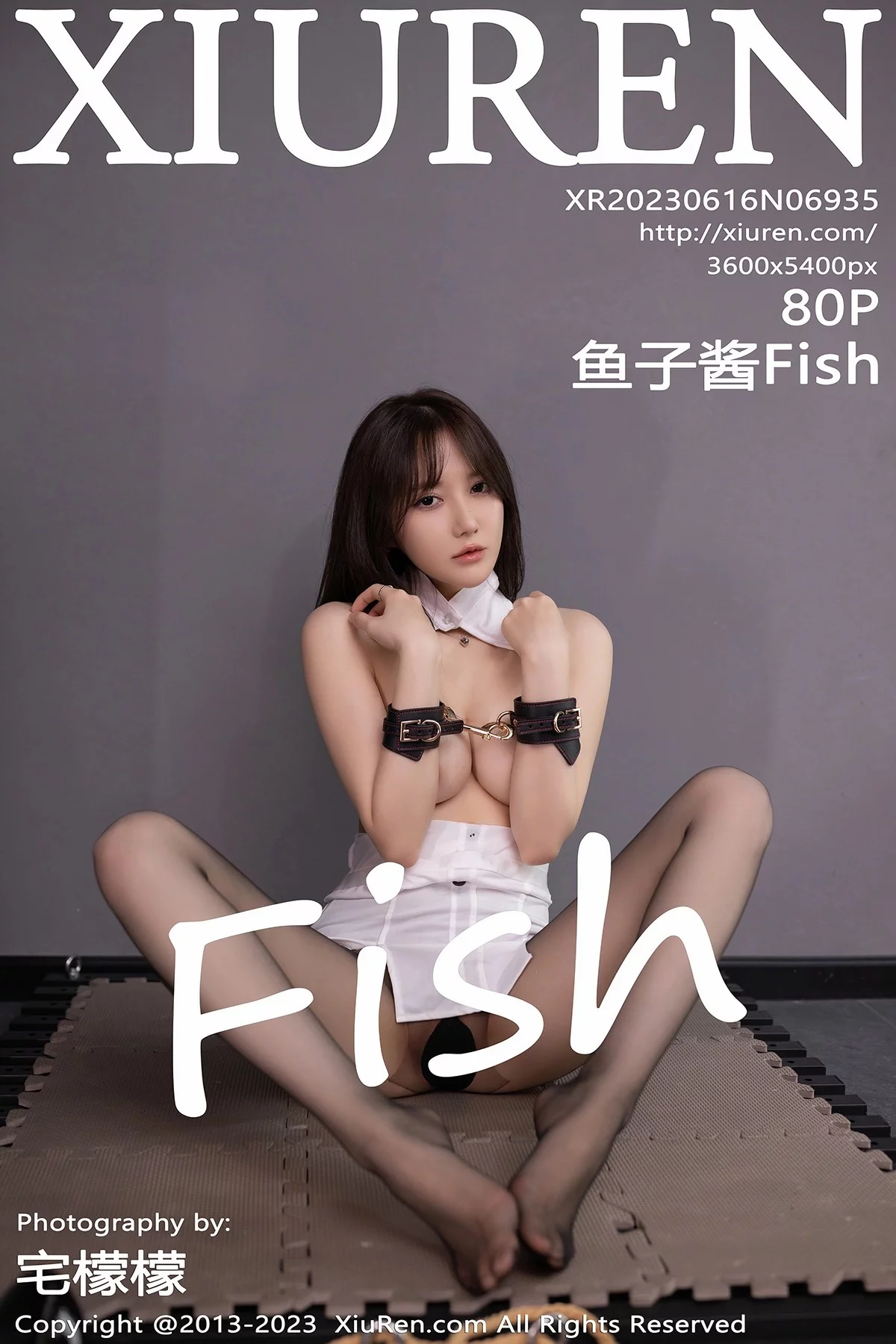 XiuRen第6935期_模特鱼子酱Fish情趣捆绑白色上衣配超薄黑丝秀曼妙身姿诱惑写真80P