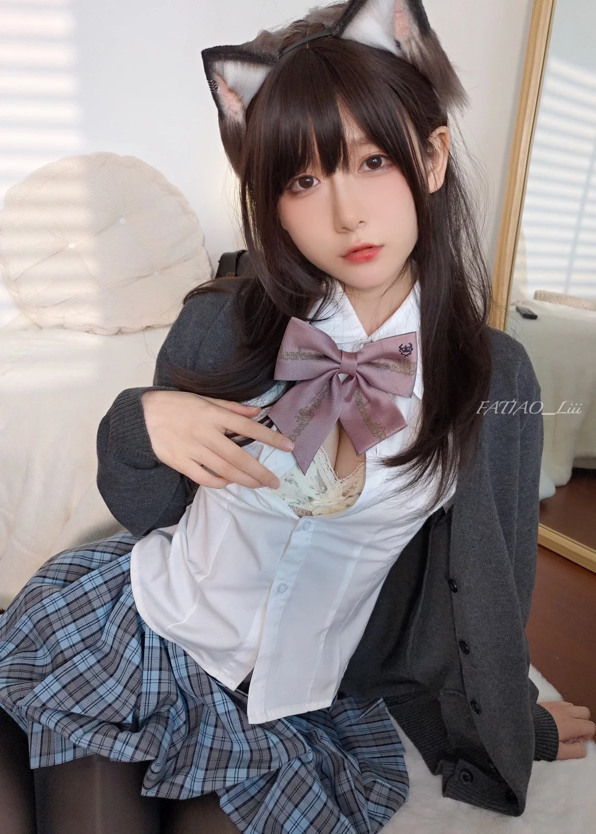 网络美女迷之呆梨04月合集主题性感牛仔服系列+情趣服饰秀完美身材诱惑写真132P