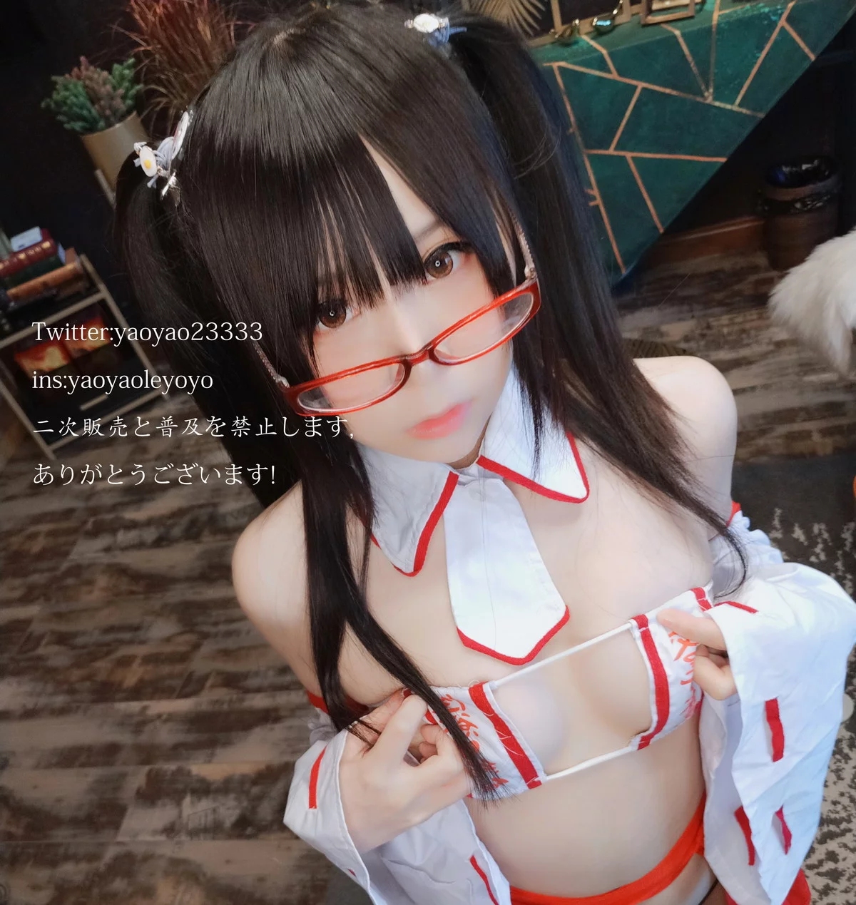网络美女软妹摇摇乐巫女主题私房性感情趣巫女服饰秀惹火身材撩人诱惑写真181P