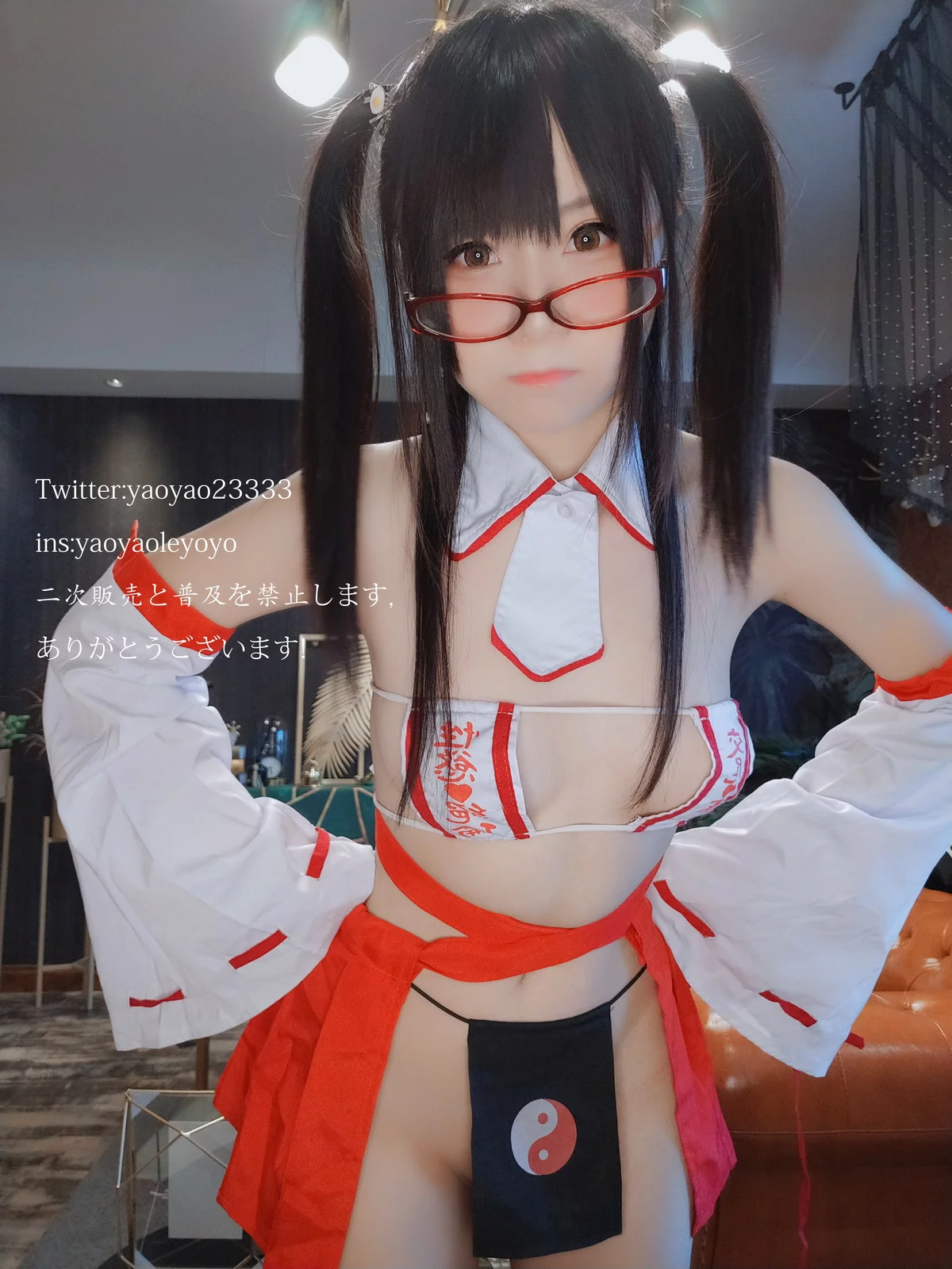 网络美女软妹摇摇乐巫女主题私房性感情趣巫女服饰秀惹火身材撩人诱惑写真181P