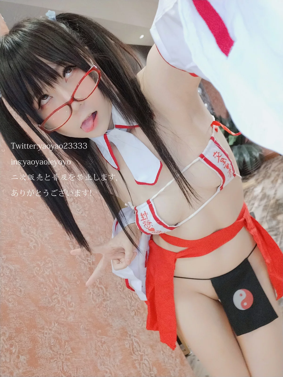 网络美女软妹摇摇乐巫女主题私房性感情趣巫女服饰秀惹火身材撩人诱惑写真181P