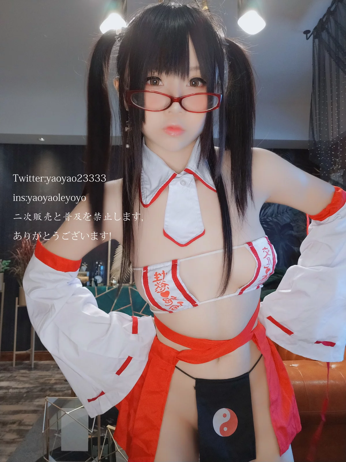 网络美女软妹摇摇乐巫女主题私房性感情趣巫女服饰秀惹火身材撩人诱惑写真181P