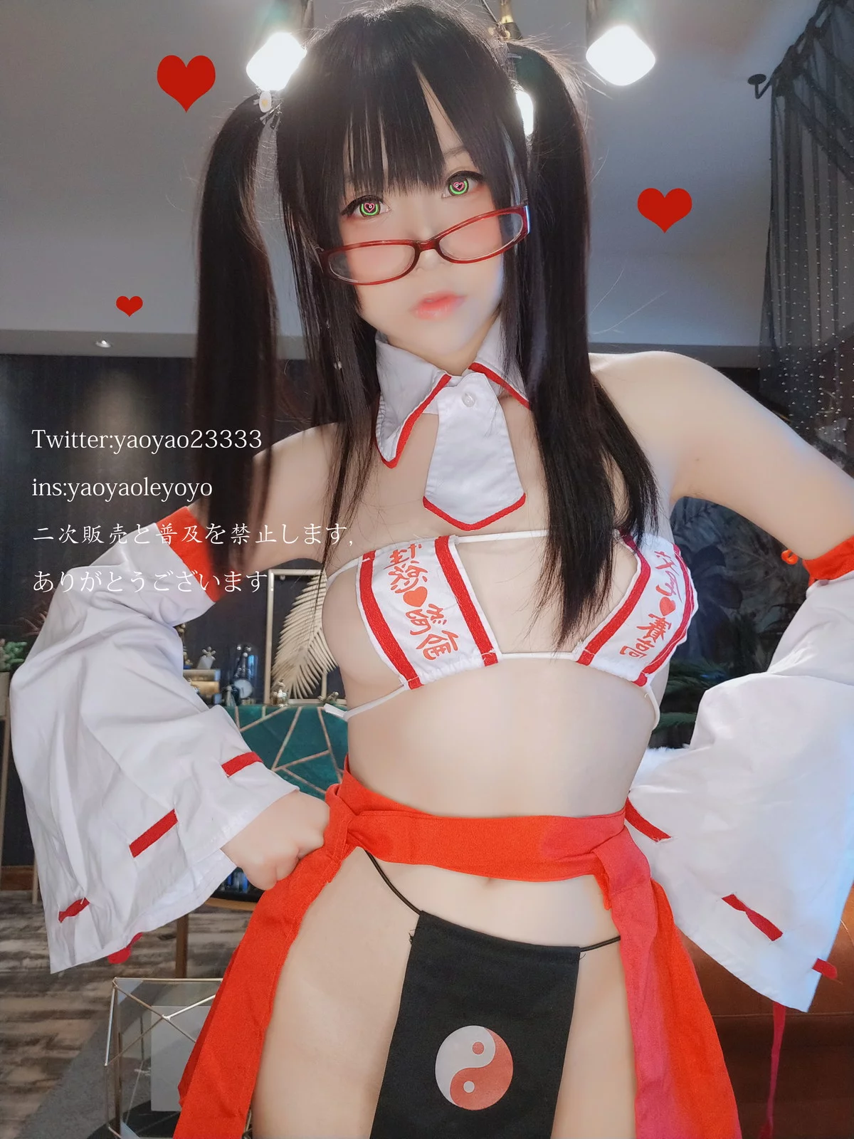 网络美女软妹摇摇乐巫女主题私房性感情趣巫女服饰秀惹火身材撩人诱惑写真181P