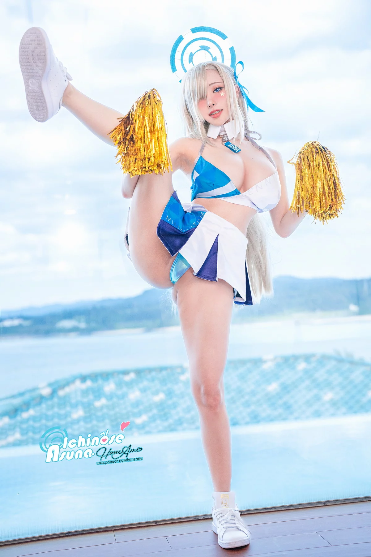 Coser美女雨波_HaneAme明日奈写真书主题性感连体衣+比基尼秀丰满身材诱惑写真107P