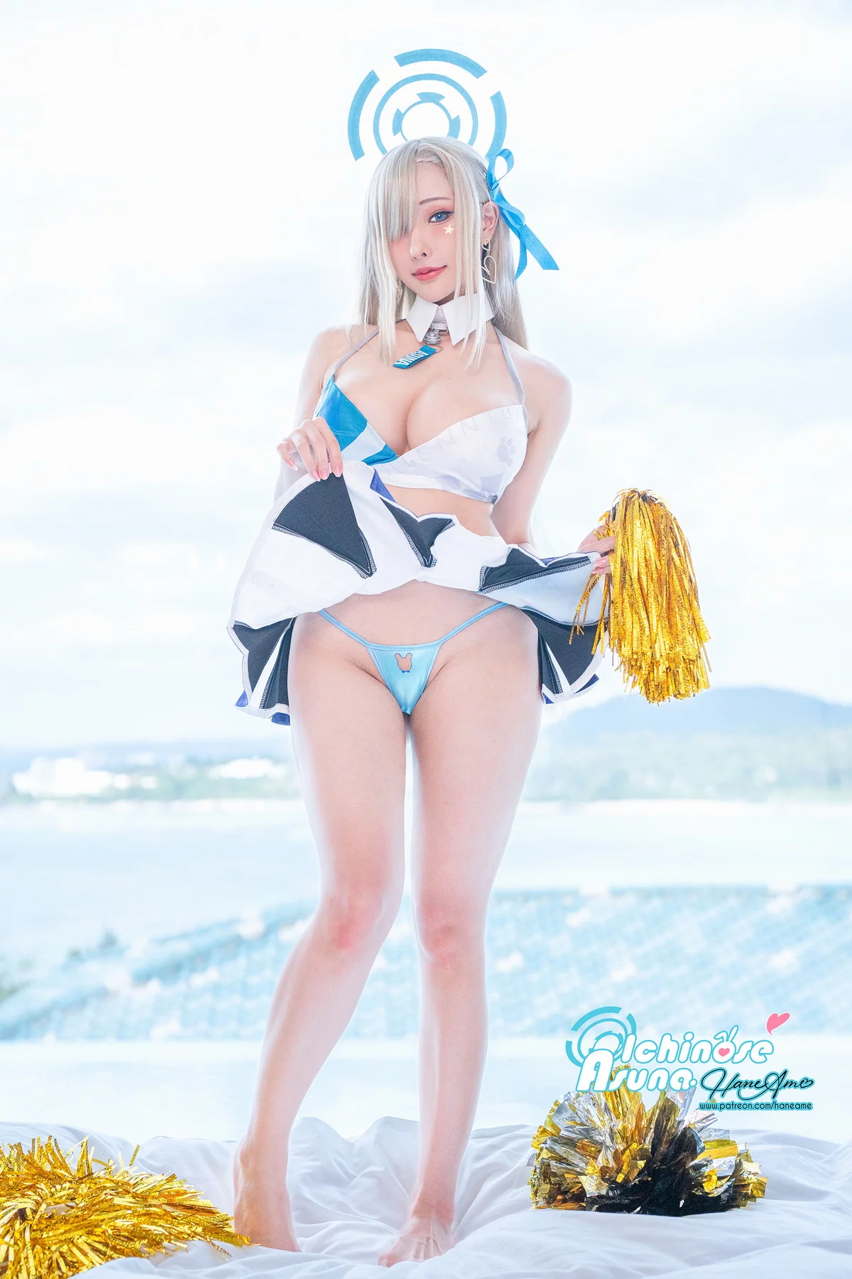 Coser美女雨波_HaneAme明日奈写真书主题性感连体衣+比基尼秀丰满身材诱惑写真107P