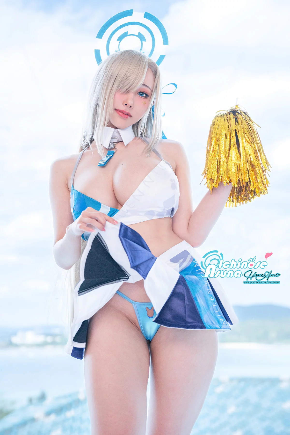 Coser美女雨波_HaneAme明日奈写真书主题性感连体衣+比基尼秀丰满身材诱惑写真107P