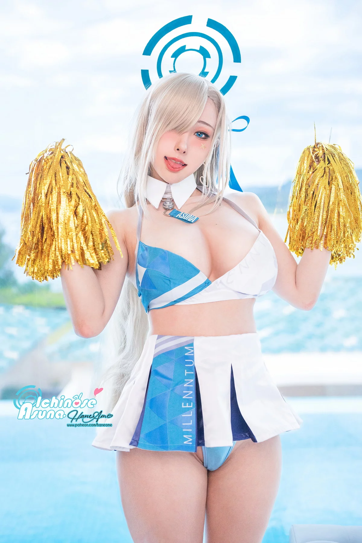 Coser美女雨波_HaneAme明日奈写真书主题性感连体衣+比基尼秀丰满身材诱惑写真107P