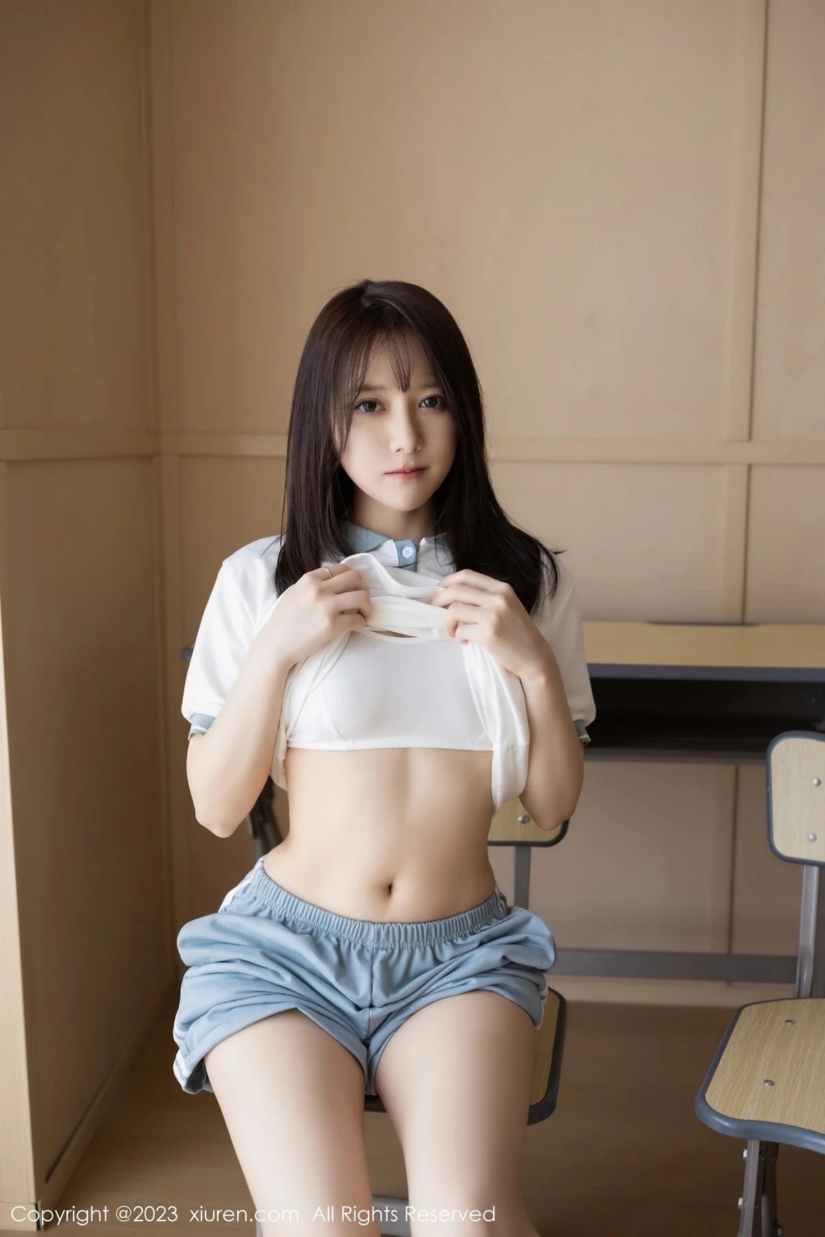 XiuRen第6962期_模特鱼子酱Fish＆杏子Yada性感运动装系列秀完美身材诱惑写真81P