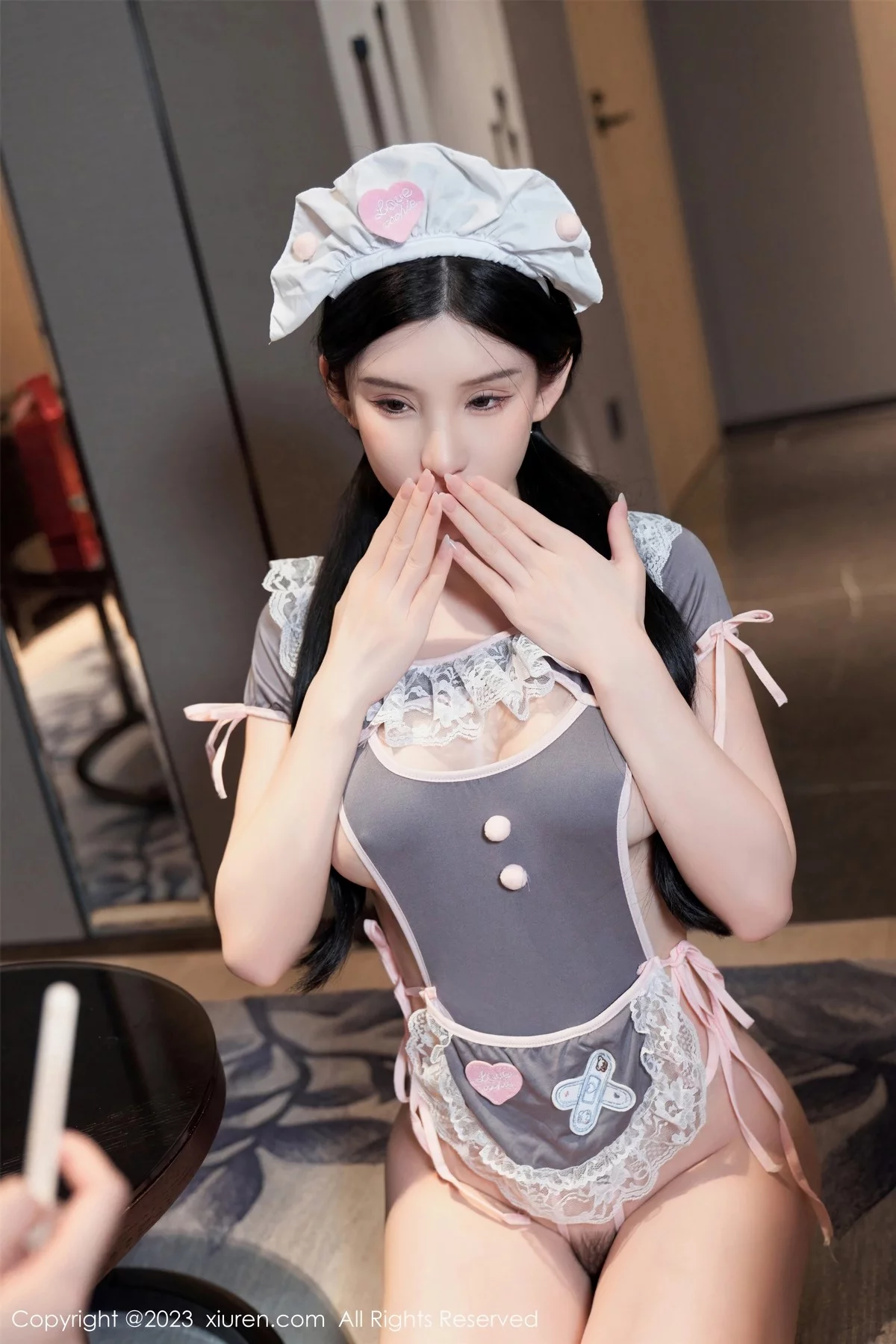 XiuRen第6963期_女神周于希Sally脱白色长裙粽叶裹身秀惹火身材撩人诱惑写真108P