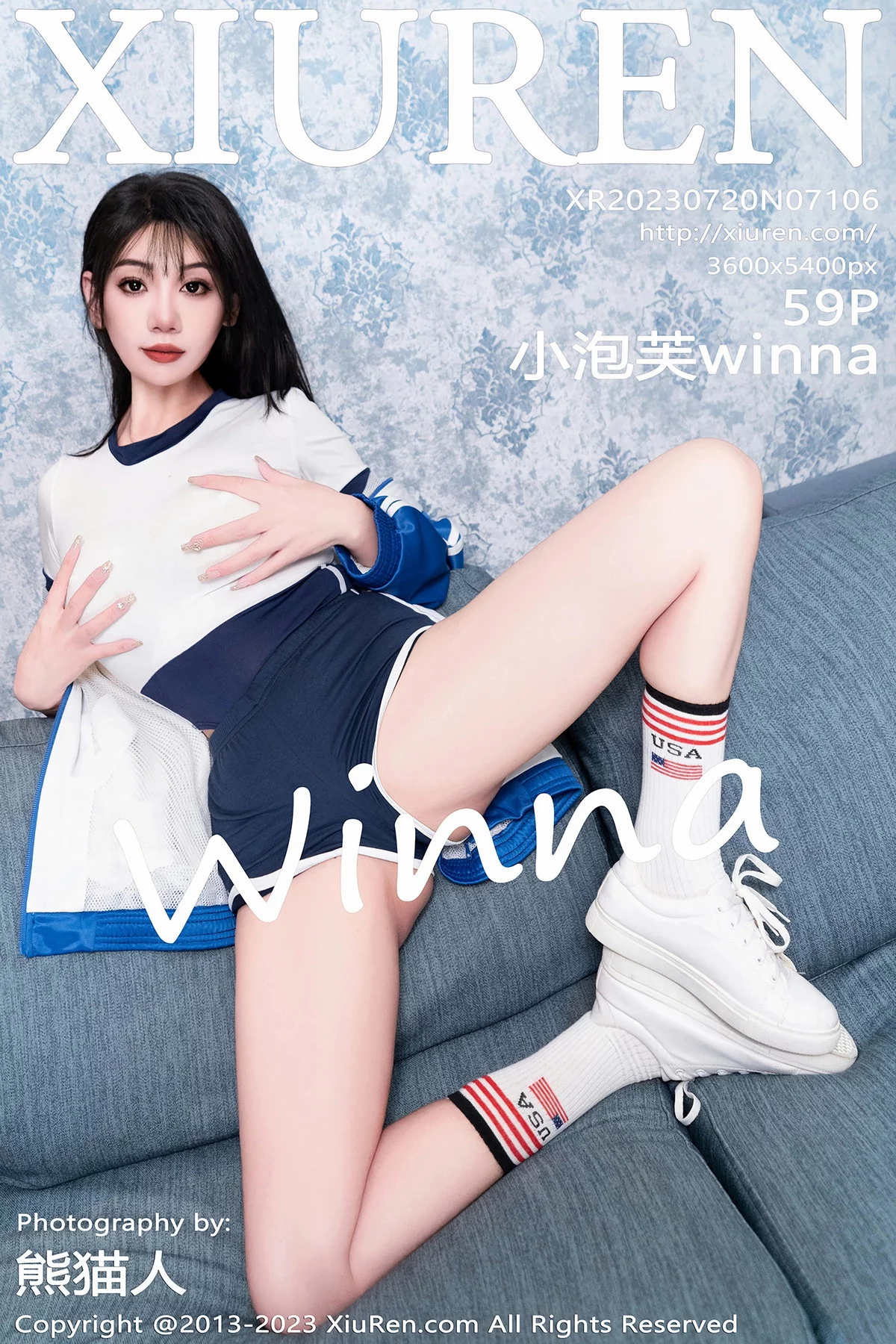 XiuRen第7106期_模特小泡芙winna脱学生制服露性感死库水秀浑圆翘臀诱惑写真59P