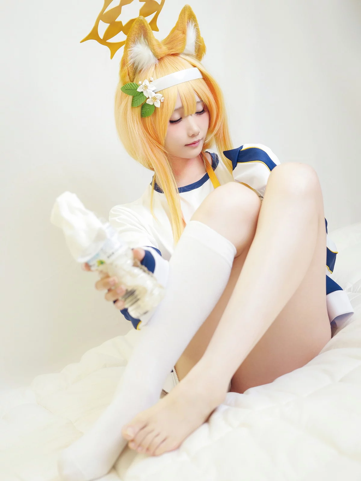 网红美女晓美妈体操服主题性感日系体操运动服配白丝袜秀美腿完美迷人写真60P
