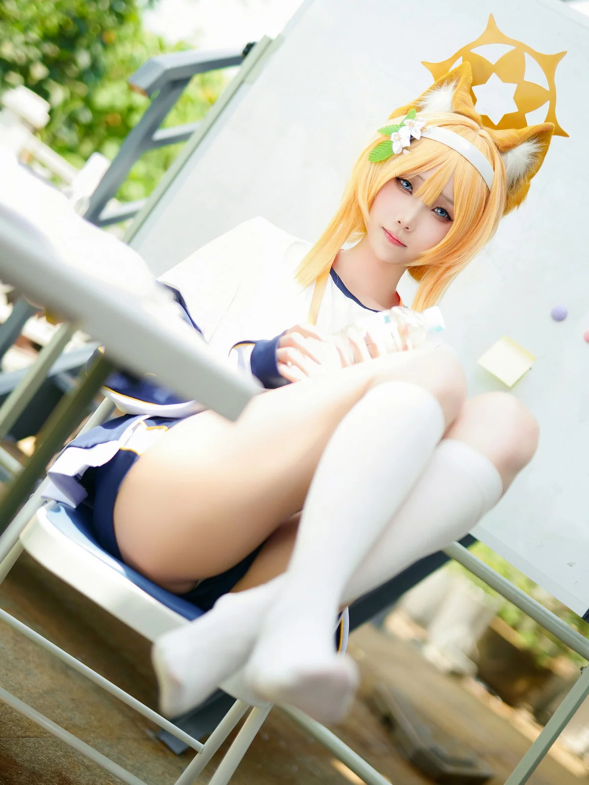 网红美女晓美妈体操服主题性感日系体操运动服配白丝袜秀美腿完美迷人写真60P