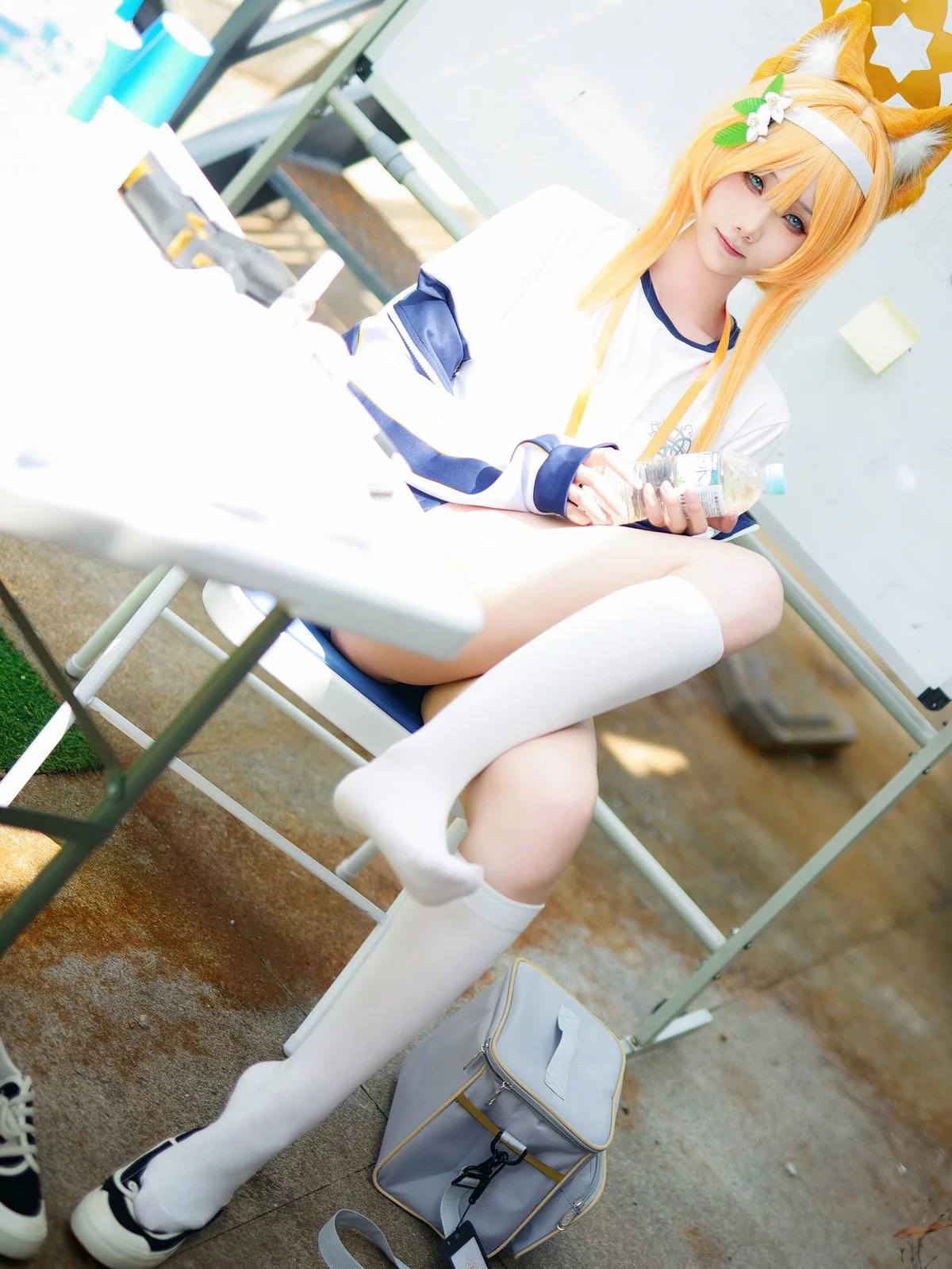 网红美女晓美妈体操服主题性感日系体操运动服配白丝袜秀美腿完美迷人写真60P