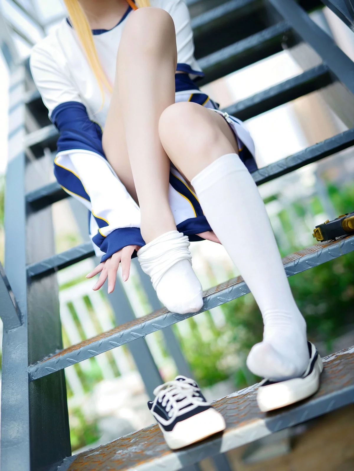 网红美女晓美妈体操服主题性感日系体操运动服配白丝袜秀美腿完美迷人写真60P