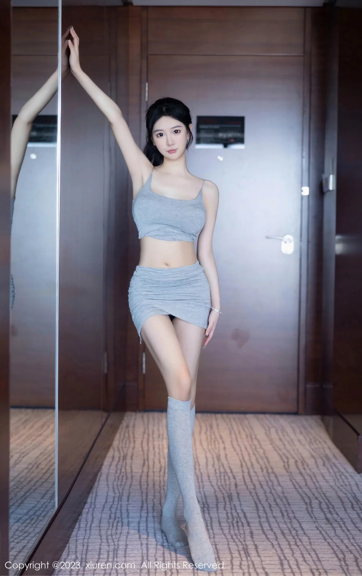 XiuRen第7258期_模特合集女神幼幼双人性感紧身瑜伽运动装秀完美身材诱惑写真114P