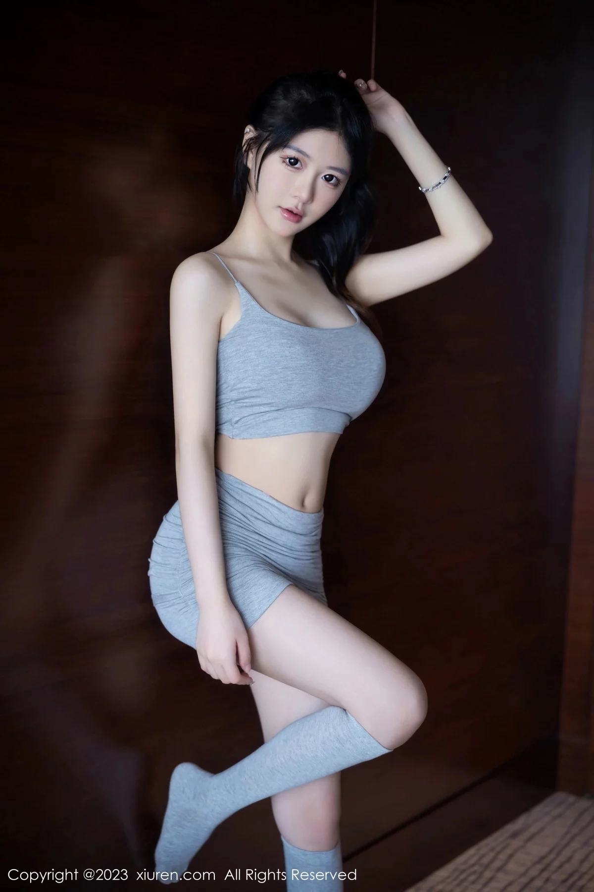XiuRen第7258期_模特合集女神幼幼双人性感紧身瑜伽运动装秀完美身材诱惑写真114P