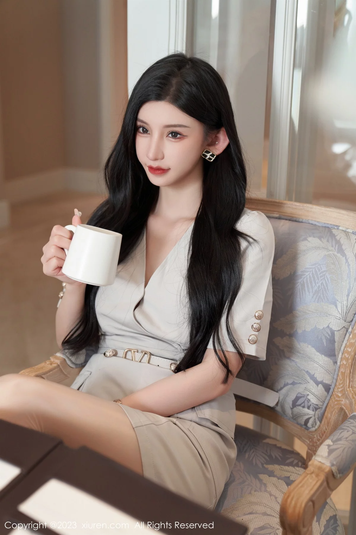 XiuRen第7157期_女神周于希Sally办公室剧情肉色薄透连体衣秀火辣身材诱惑写真100P