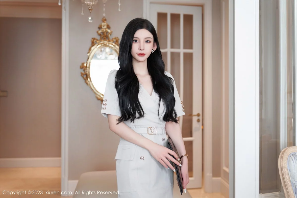 XiuRen第7157期_女神周于希Sally办公室剧情肉色薄透连体衣秀火辣身材诱惑写真100P