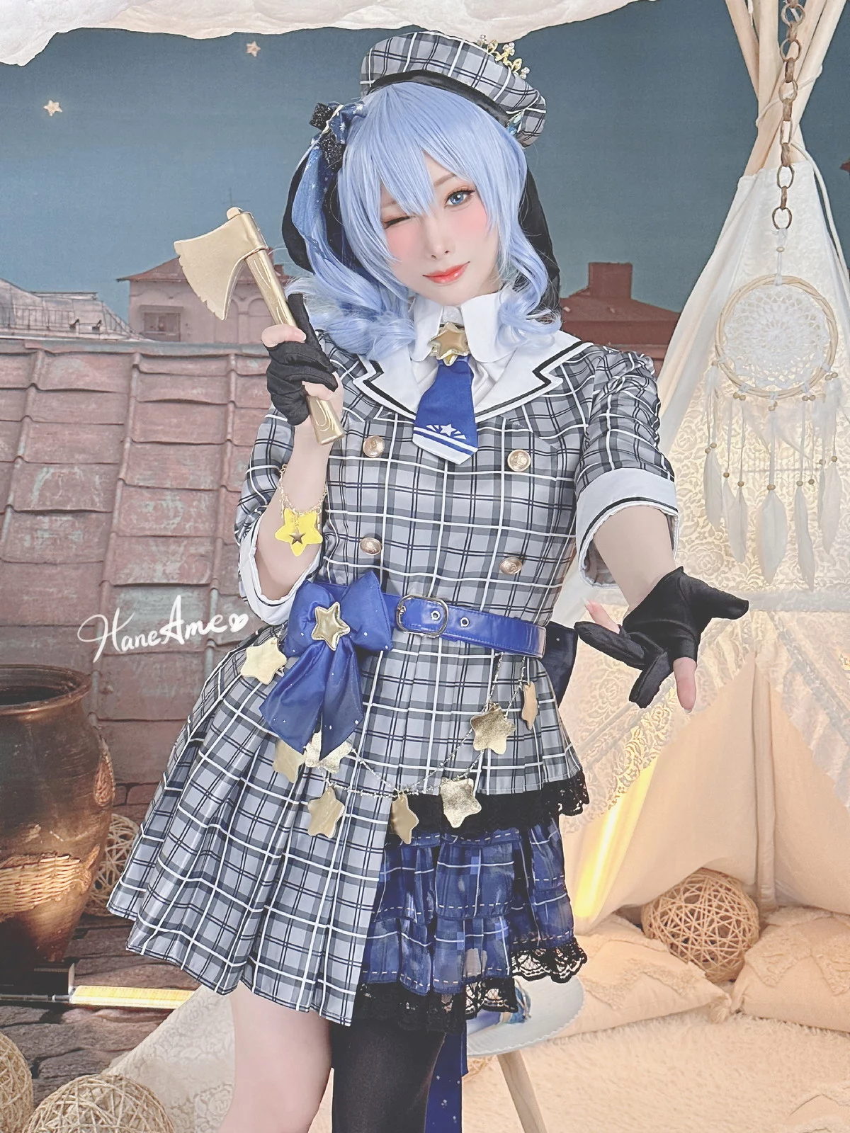 Coser美女雨波_HaneAme4月合集主题性感连体衣+黑色内衣秀丰满身材诱惑写真148P