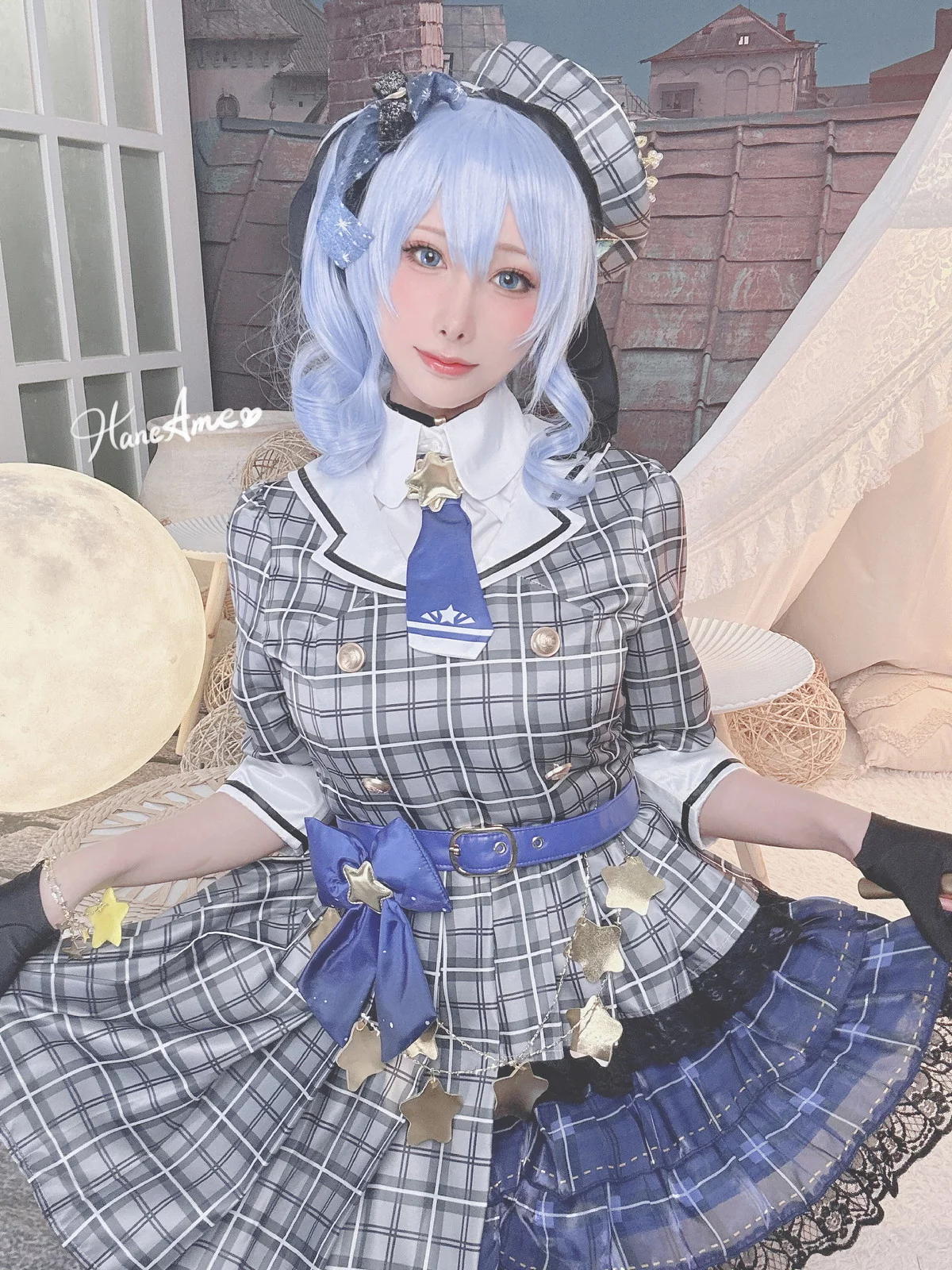 Coser美女雨波_HaneAme4月合集主题性感连体衣+黑色内衣秀丰满身材诱惑写真148P