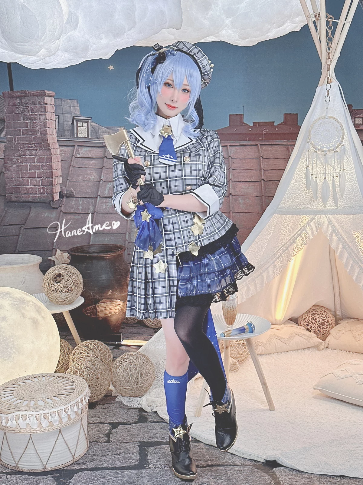 Coser美女雨波_HaneAme4月合集主题性感连体衣+黑色内衣秀丰满身材诱惑写真148P