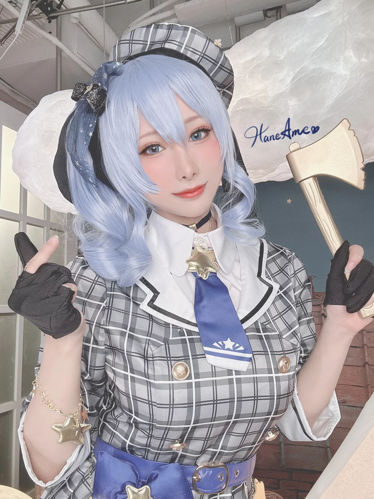 Coser美女雨波_HaneAme4月合集主题性感连体衣+黑色内衣秀丰满身材诱惑写真148P