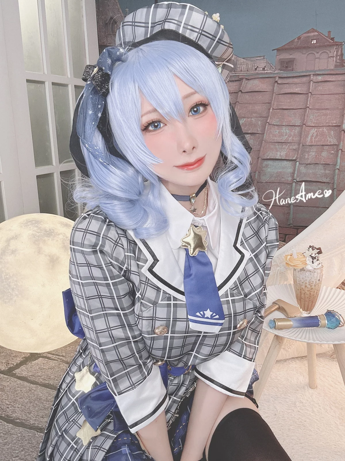 Coser美女雨波_HaneAme4月合集主题性感连体衣+黑色内衣秀丰满身材诱惑写真148P