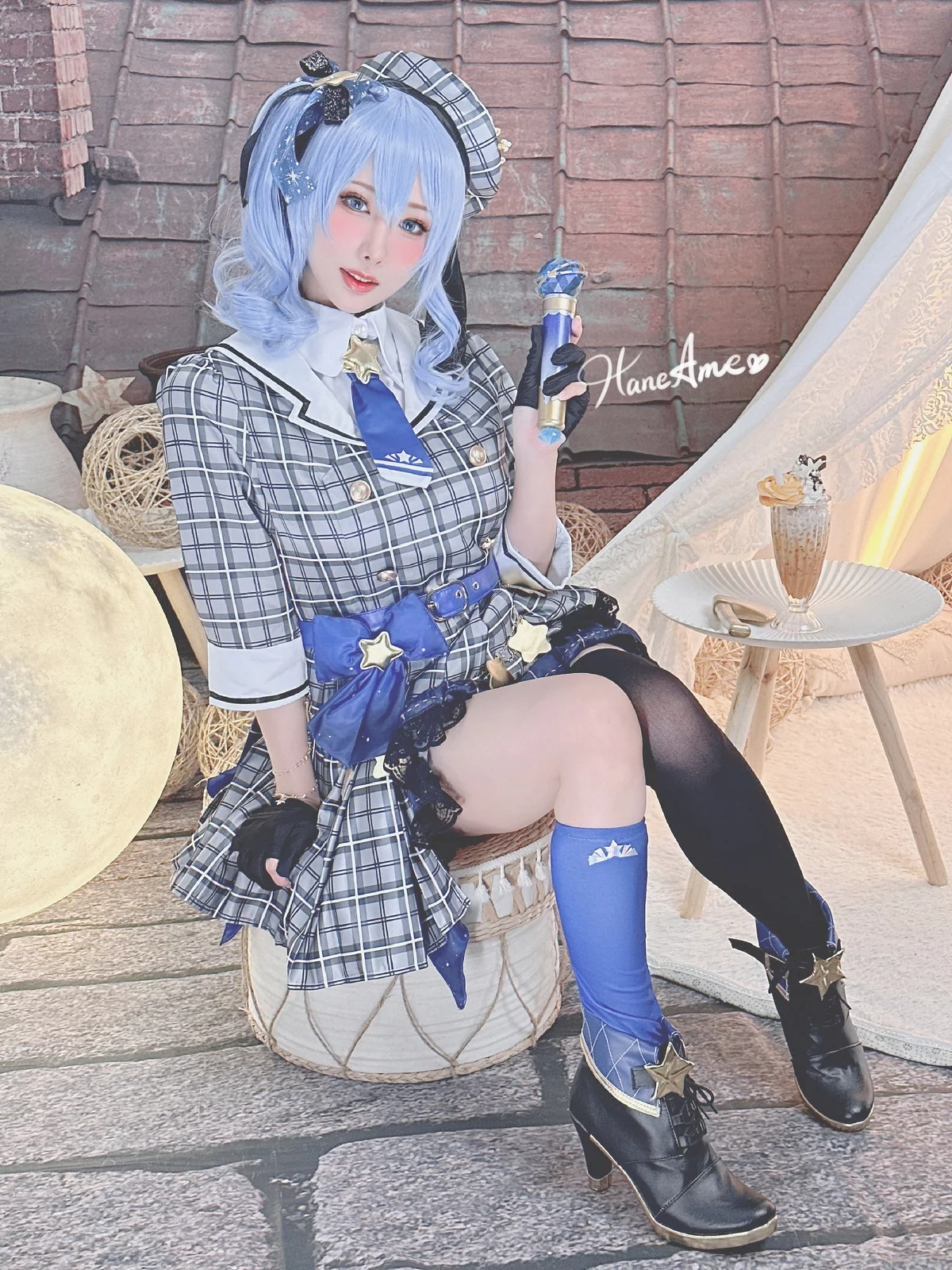 Coser美女雨波_HaneAme4月合集主题性感连体衣+黑色内衣秀丰满身材诱惑写真148P