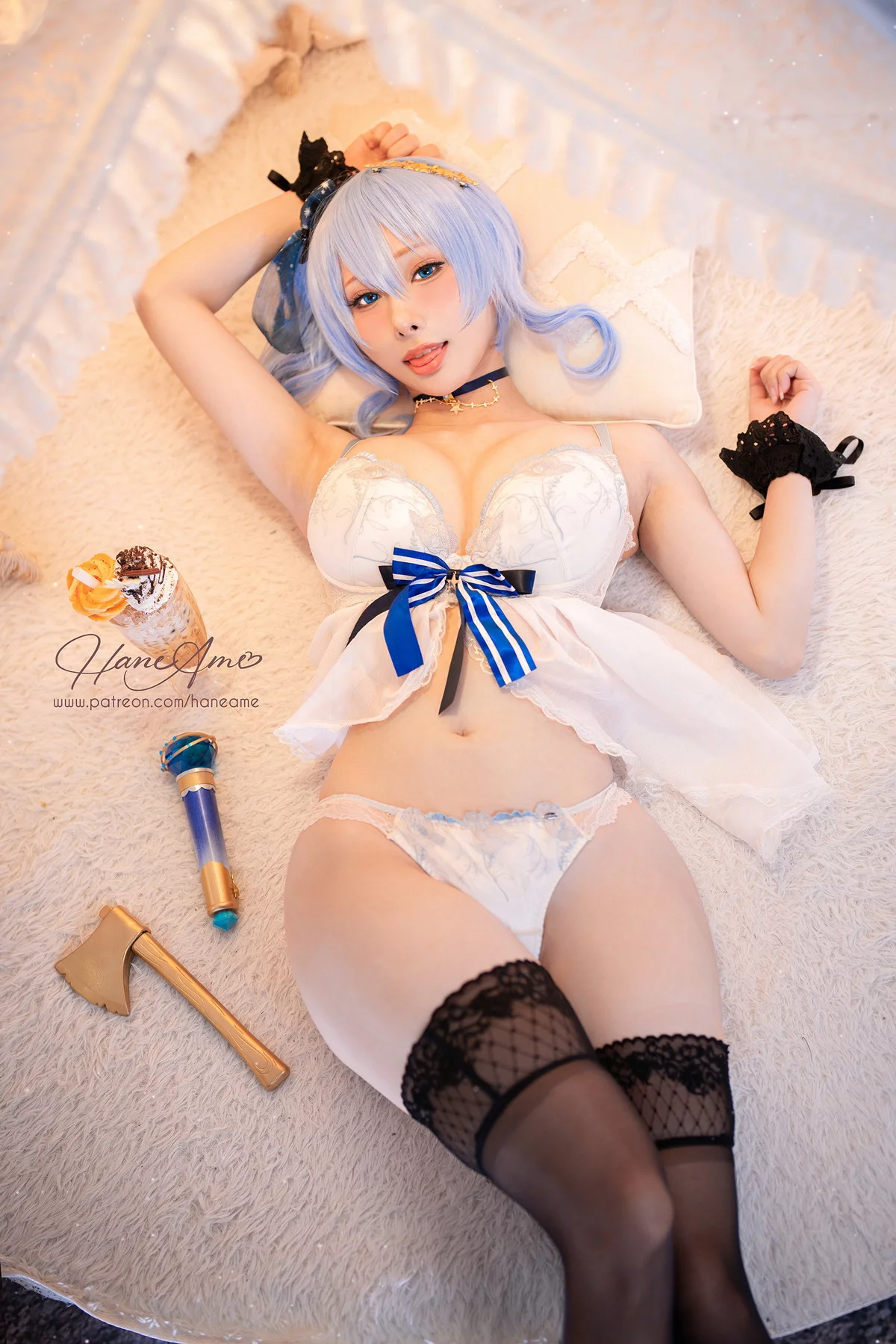 Coser美女雨波_HaneAme4月合集主题性感连体衣+黑色内衣秀丰满身材诱惑写真148P
