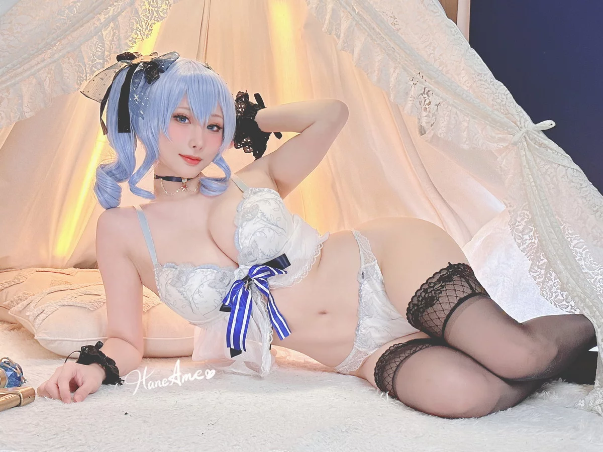Coser美女雨波_HaneAme4月合集主题性感连体衣+黑色内衣秀丰满身材诱惑写真148P
