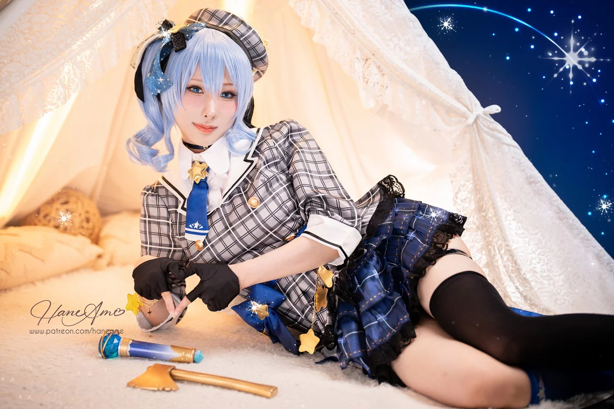 Coser美女雨波_HaneAme4月合集主题性感连体衣+黑色内衣秀丰满身材诱惑写真148P