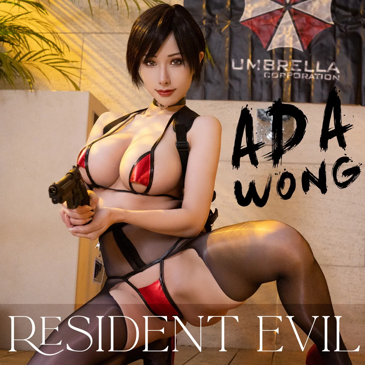 Coser美女雨波_HaneAme4月合集主题性感连体衣+黑色内衣秀丰满身材诱惑写真148P