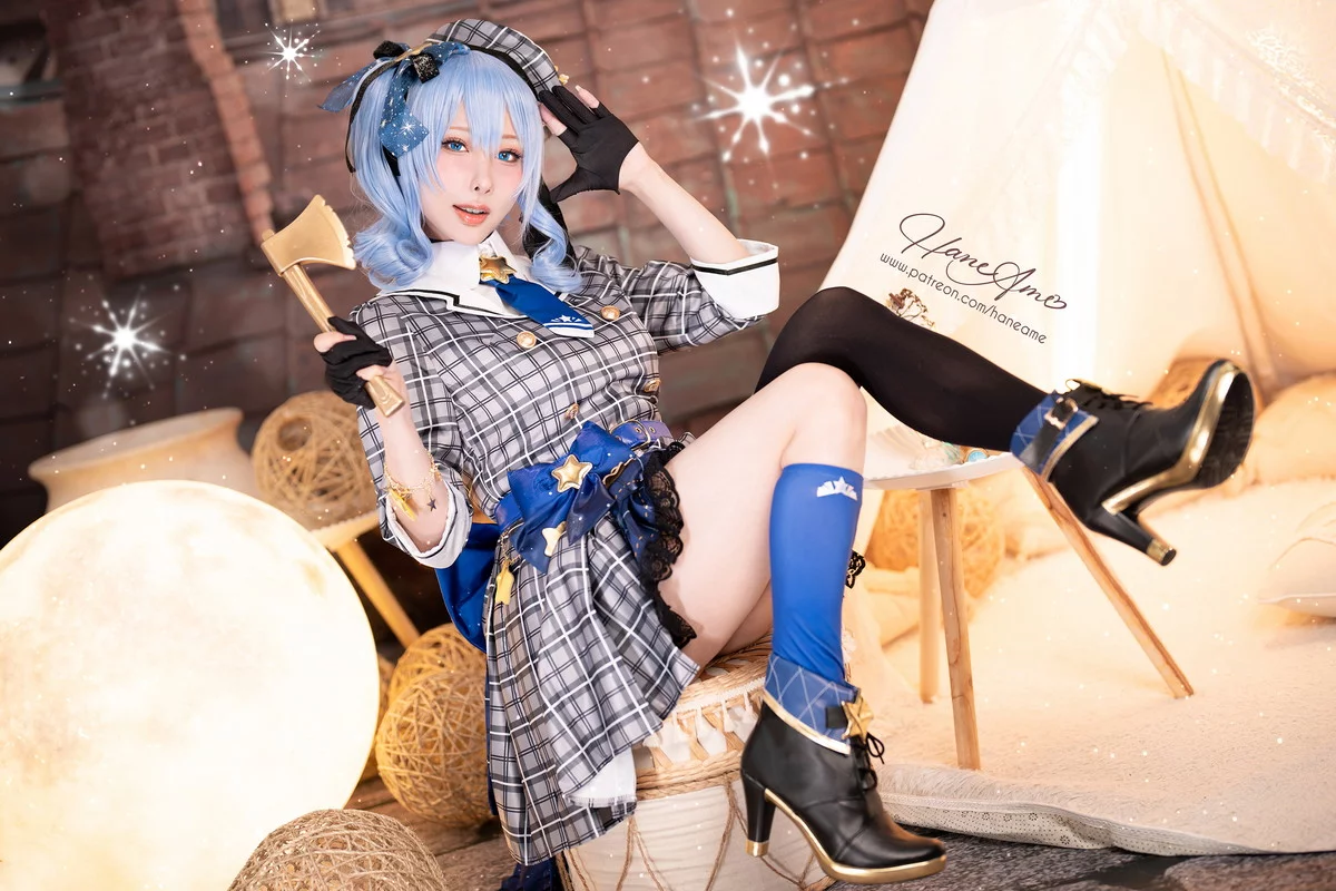 Coser美女雨波_HaneAme4月合集主题性感连体衣+黑色内衣秀丰满身材诱惑写真148P
