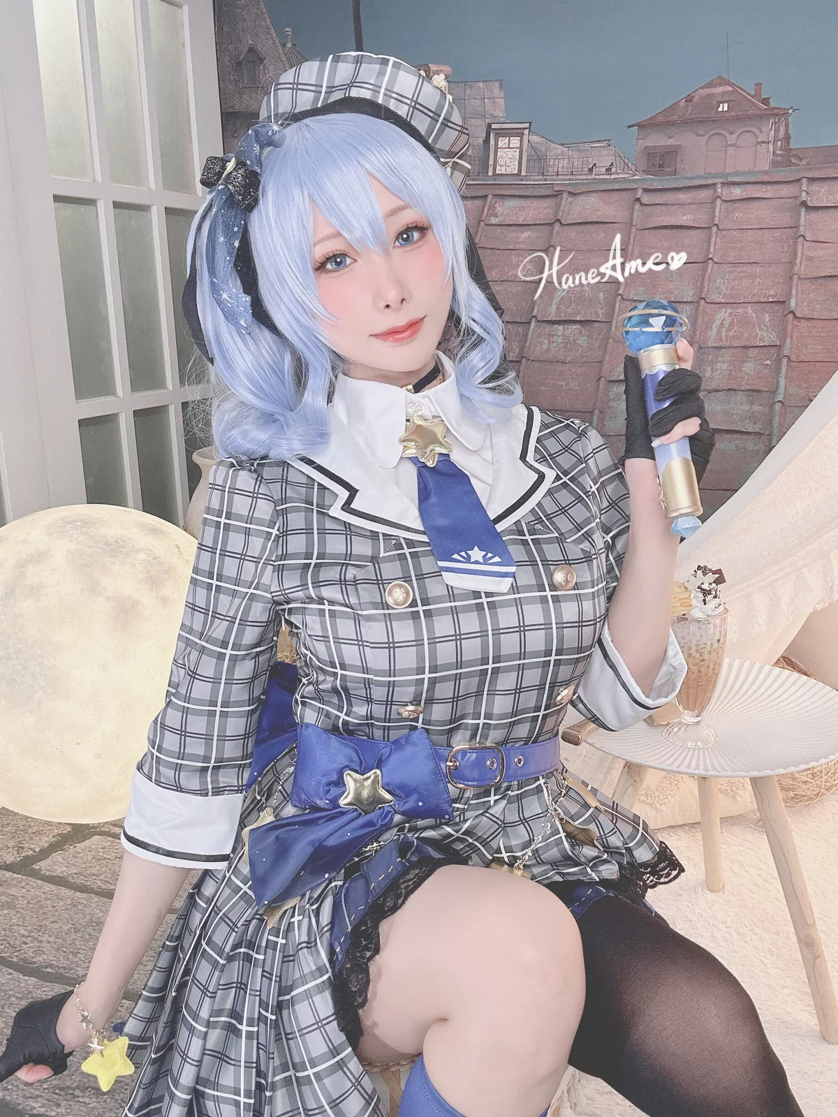 Coser美女雨波_HaneAme4月合集主题性感连体衣+黑色内衣秀丰满身材诱惑写真148P