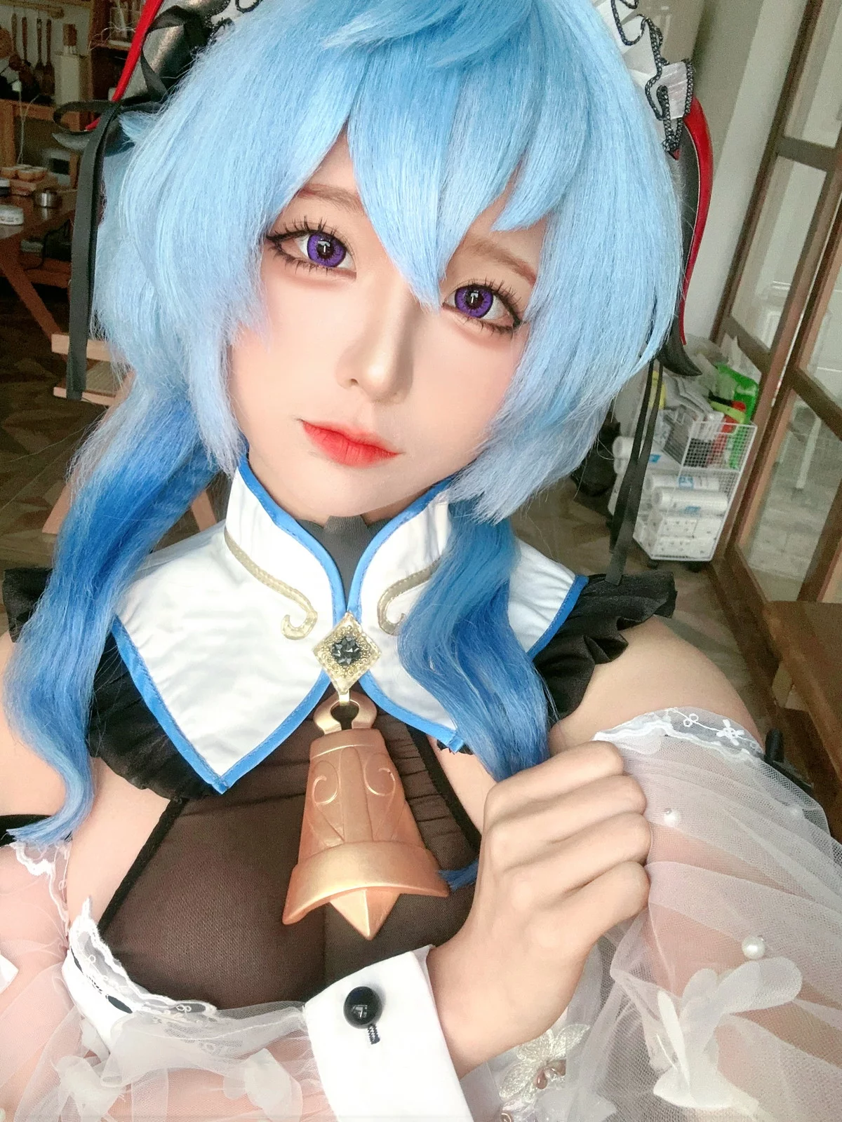动漫博主蠢沫沫朋友圈自拍主题私房性感多套服饰系列秀丰满身材诱惑写真66P