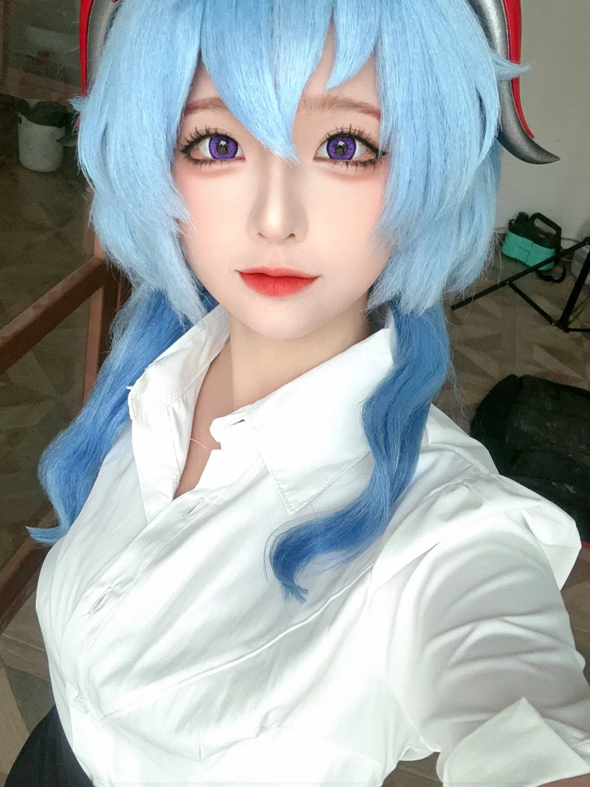 动漫博主蠢沫沫朋友圈自拍主题私房性感多套服饰系列秀丰满身材诱惑写真66P