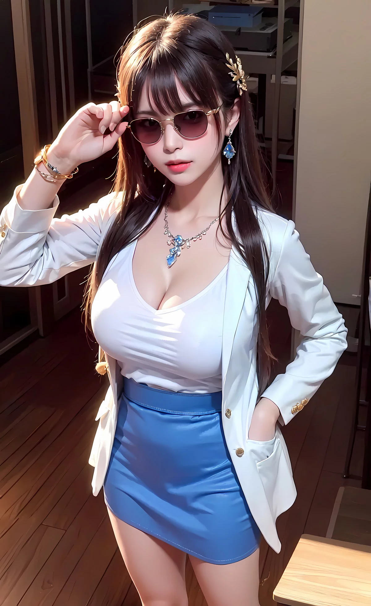 AI美图017期都市丽人性感OL制服系列主题写真及下载30P