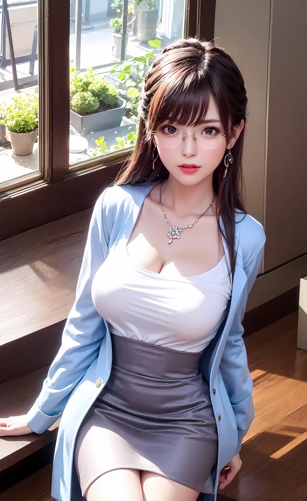 AI美图017期都市丽人性感OL制服系列主题写真及下载30P
