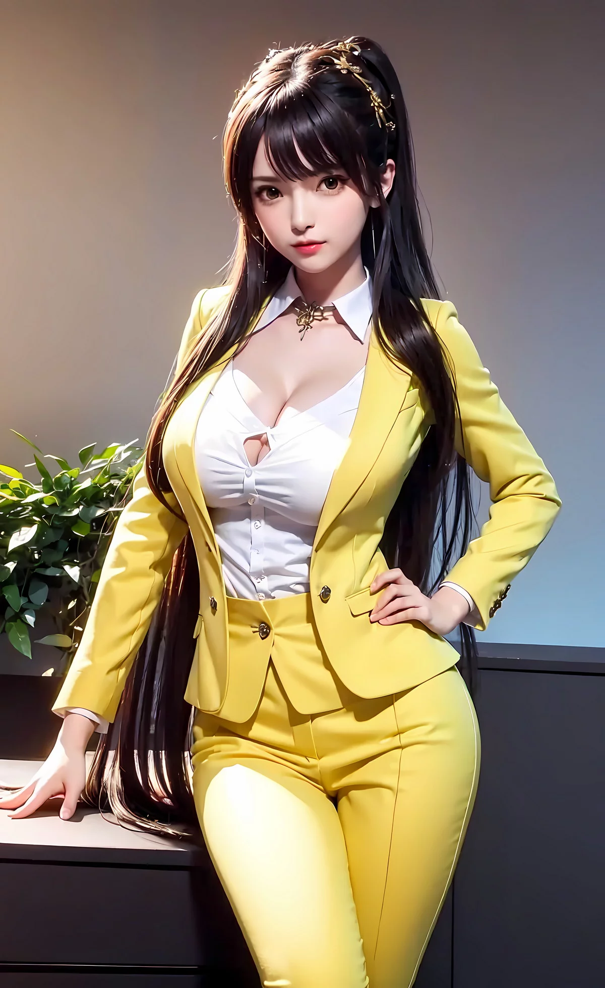 AI美图017期都市丽人性感OL制服系列主题写真及下载30P